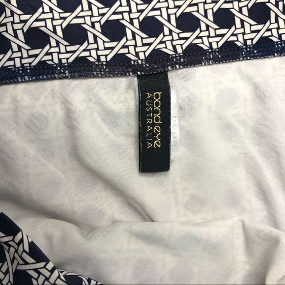 Bond-eye Australia Women’s Bikini Bottoms Fold Over Waist Black/White Size 10 - Picture 6 of 9